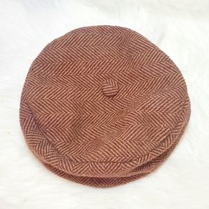 #E Girls beret hat cap Brown